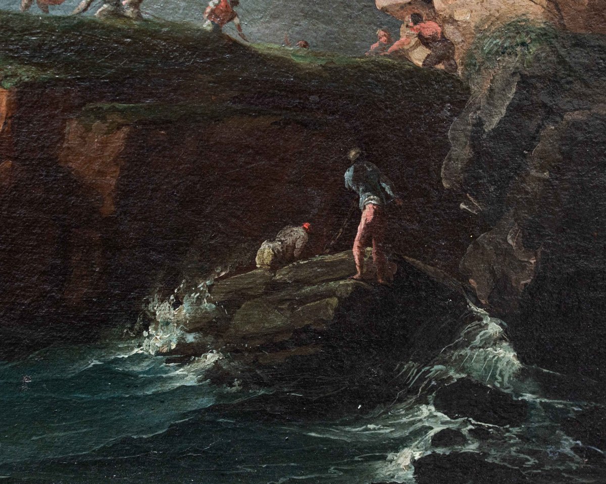 Francesco Fidanza (Roma, 1747- Milano, 1819), Marina in Tempesta-photo-7