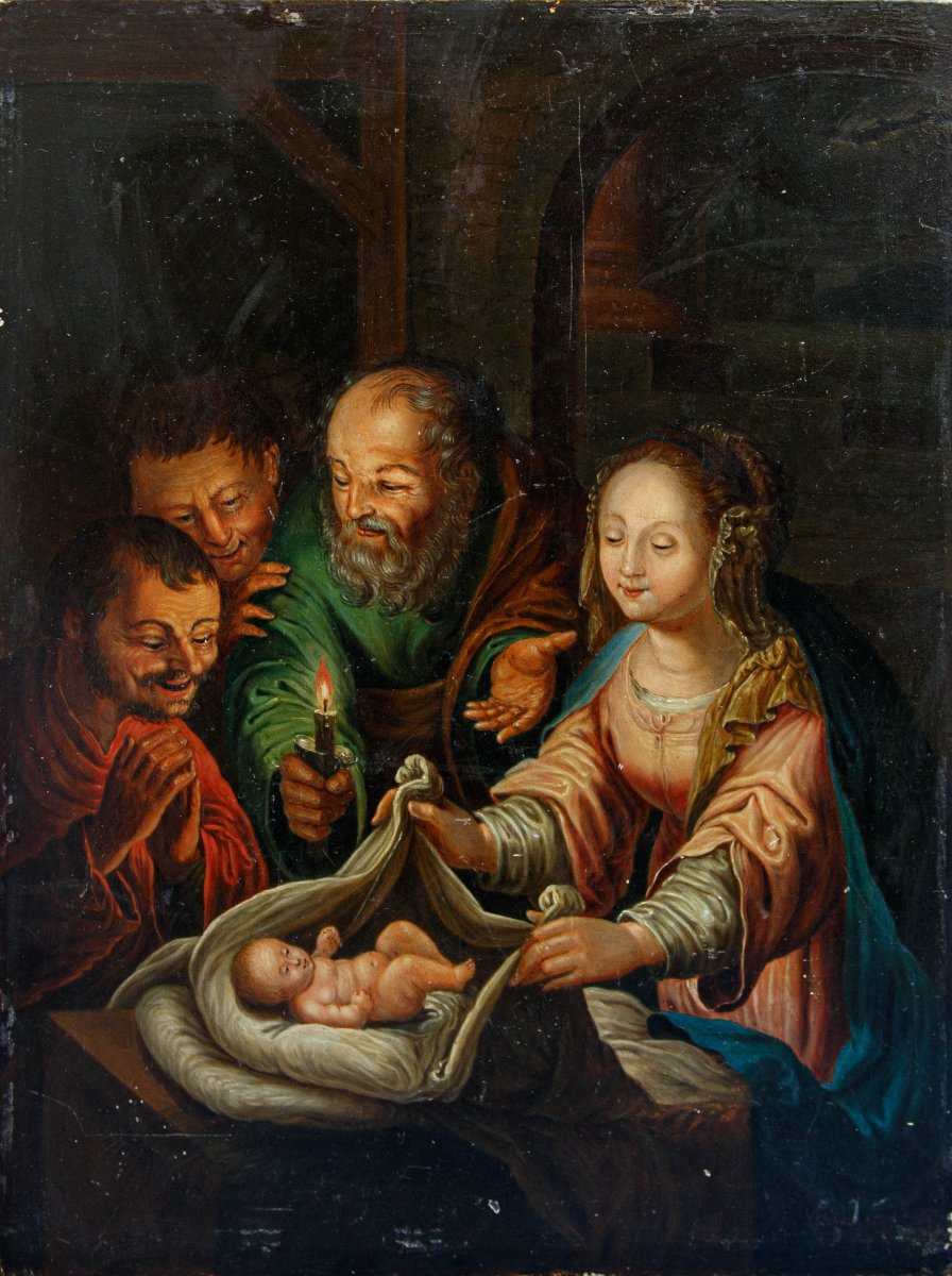 Scuola fiamminga, XVII secolo, Natività