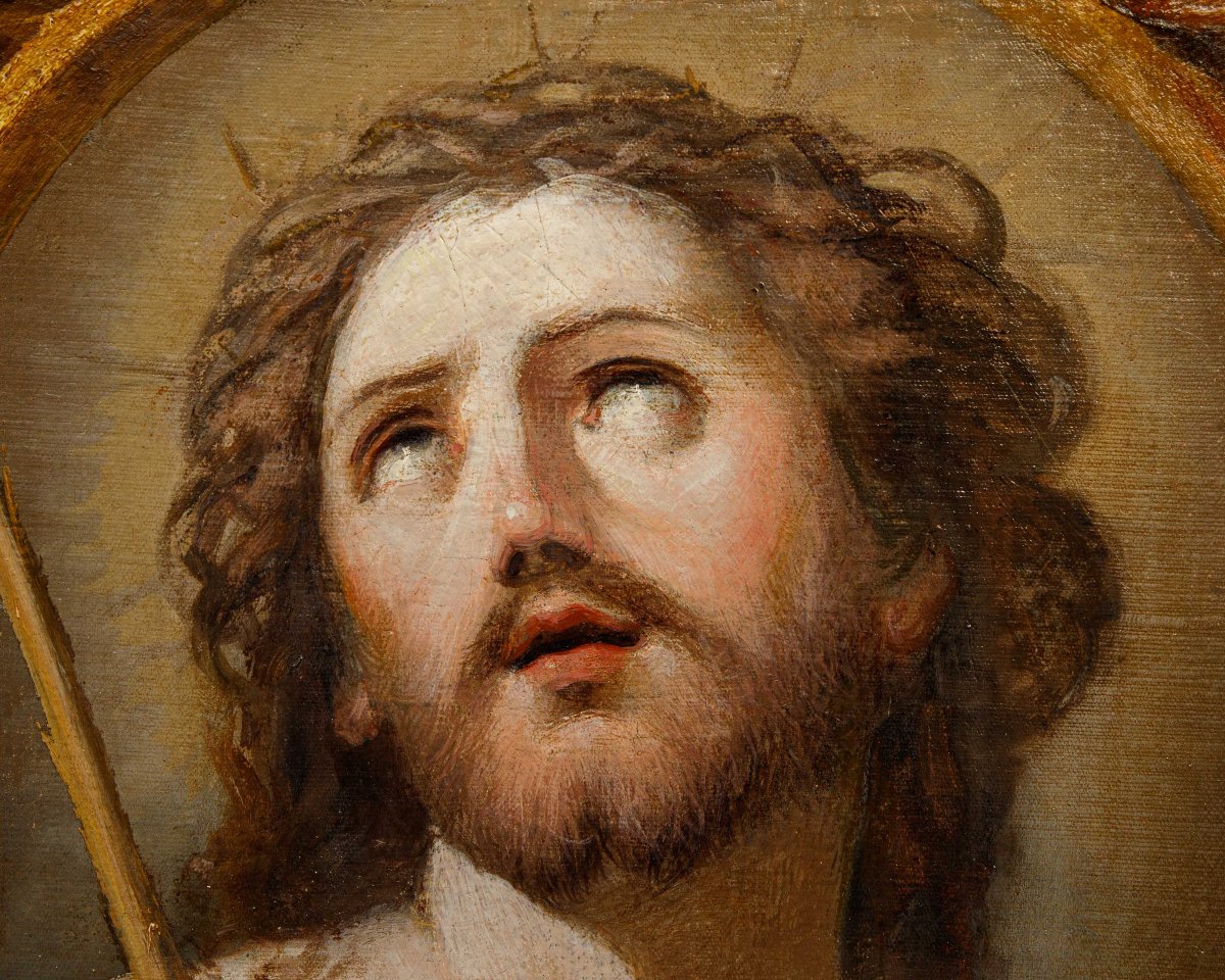 Scuola emiliana, XVII secolo, Cristo incoronato di spine-photo-3