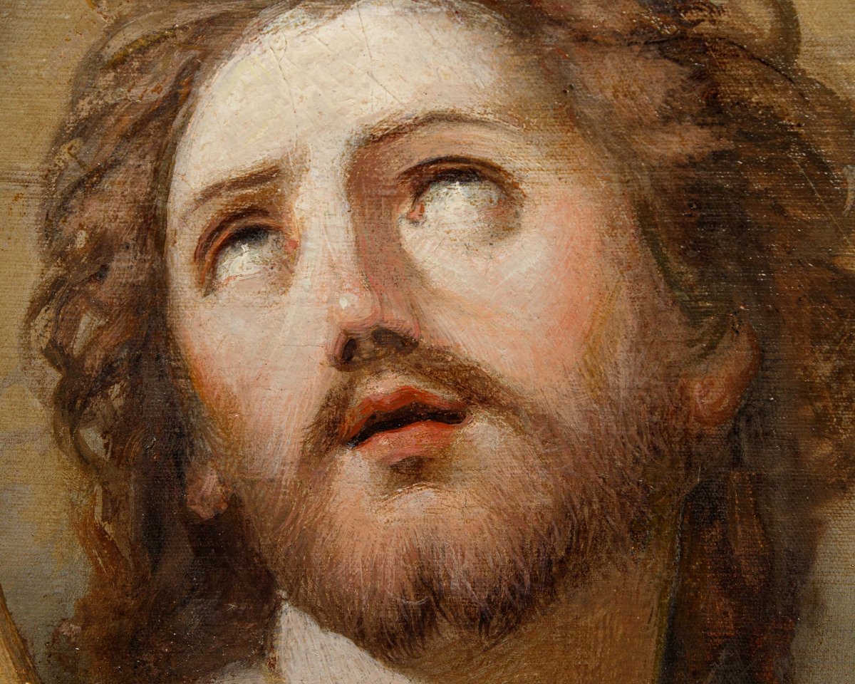 Scuola emiliana, XVII secolo, Cristo incoronato di spine-photo-2