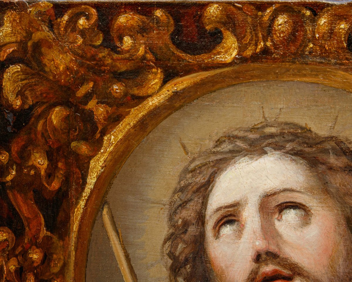 Scuola emiliana, XVII secolo, Cristo incoronato di spine-photo-5