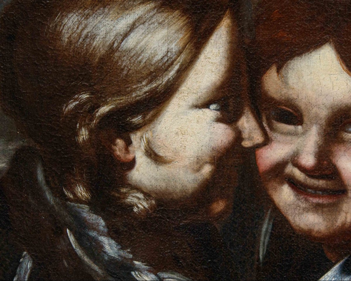 Giovanni Antonio Galli, detto lo Spadarino(Roma, 1585 – 1652) (attr.), Coppia di putti-photo-3