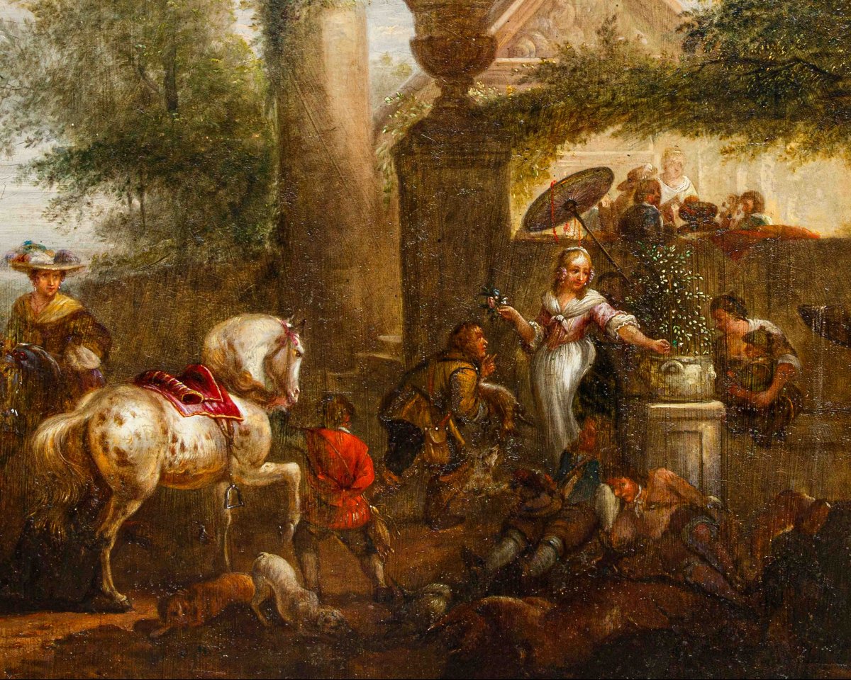 Carel van Falens (Anversa, 1683 – Parigi, 1733), Scena di genere-photo-4