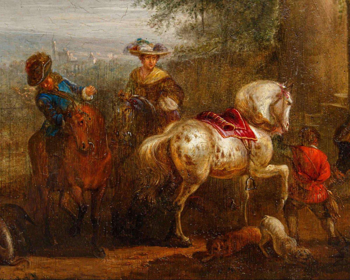 Carel van Falens (Anversa, 1683 – Parigi, 1733), Scena di genere-photo-8