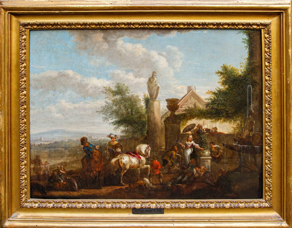 Carel van Falens (Anversa, 1683 – Parigi, 1733), Scena di genere