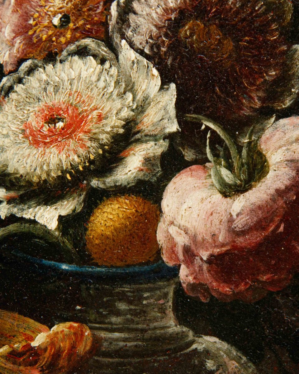 Nicola Casissa (? – Napoli, 1731), Natura morta con vaso di fiori-photo-1