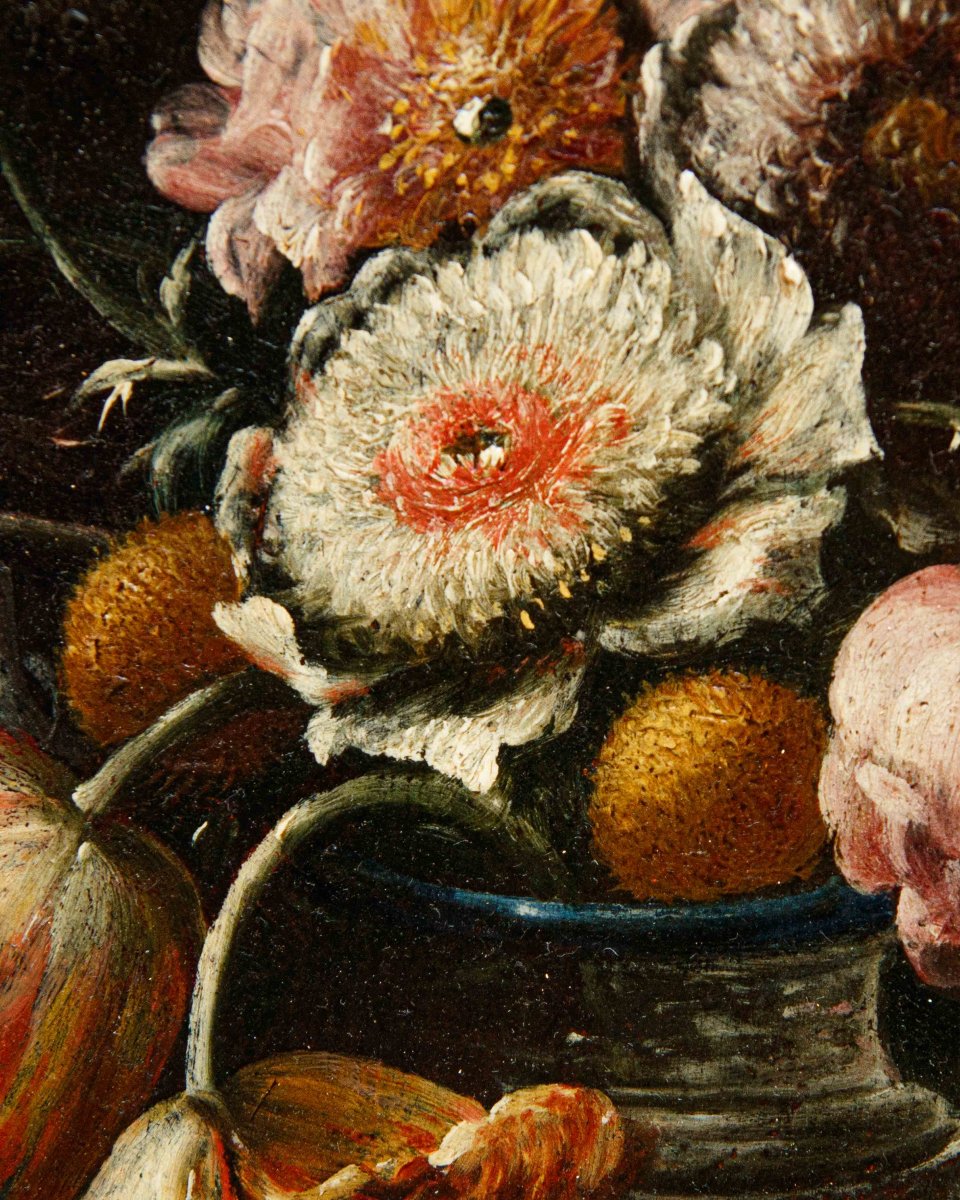 Nicola Casissa (? – Napoli, 1731), Natura morta con vaso di fiori-photo-2