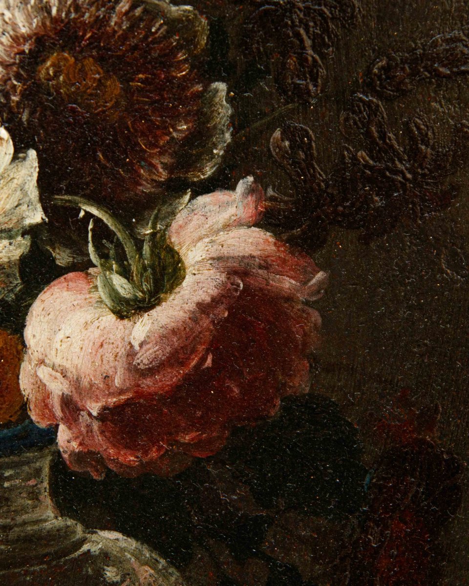Nicola Casissa (? – Napoli, 1731), Natura morta con vaso di fiori-photo-5