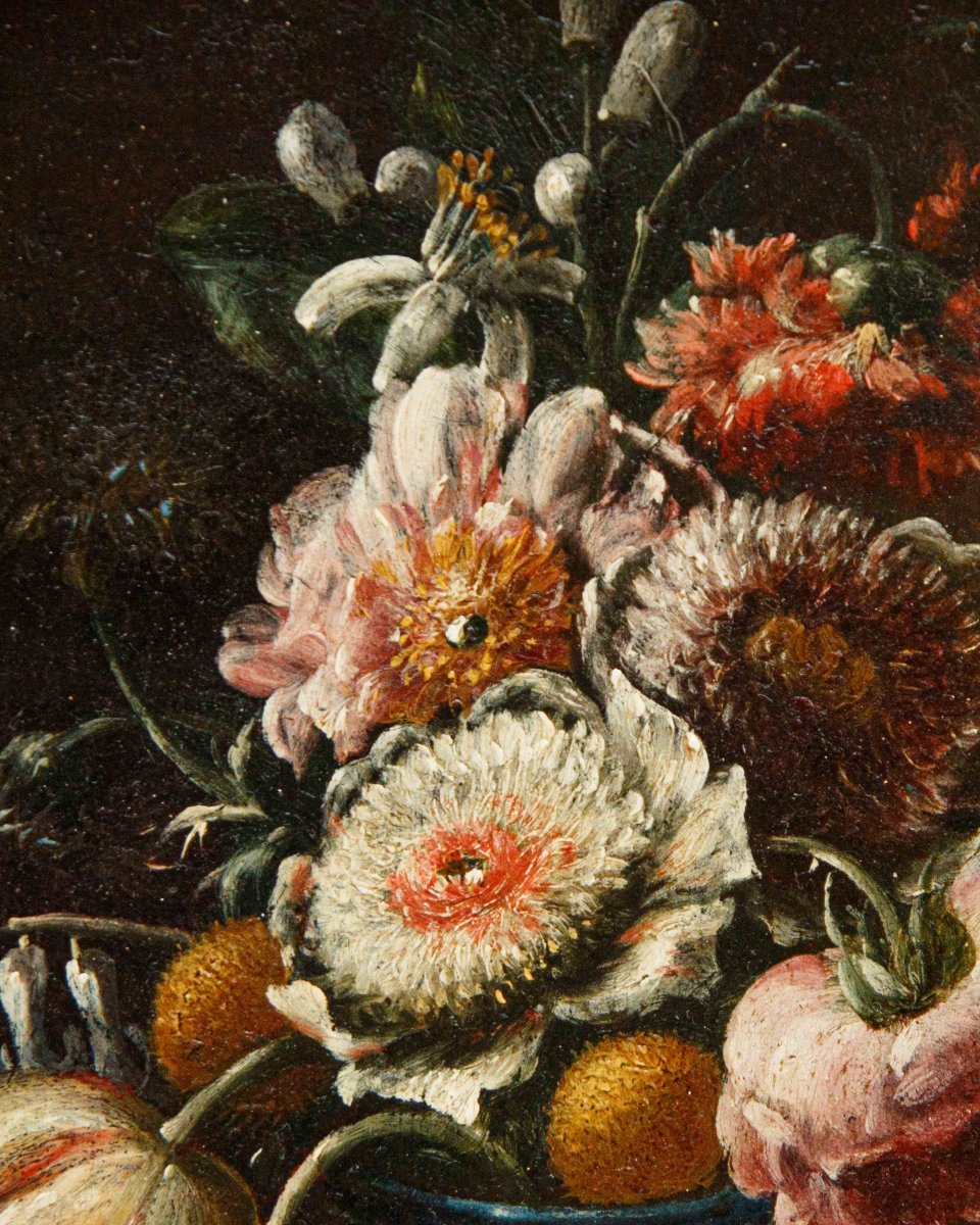 Nicola Casissa (? – Napoli, 1731), Natura morta con vaso di fiori-photo-8