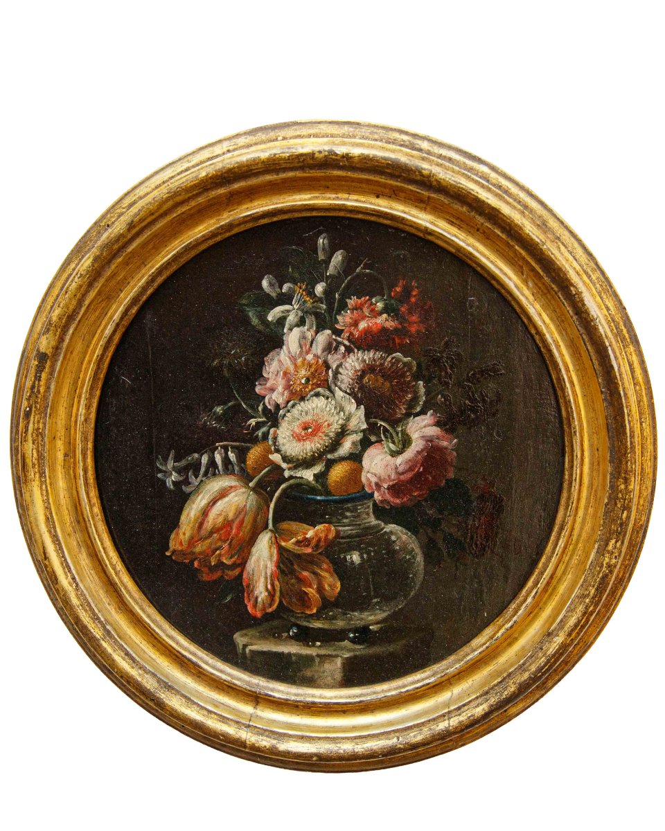 Nicola Casissa (? – Napoli, 1731), Natura morta con vaso di fiori
