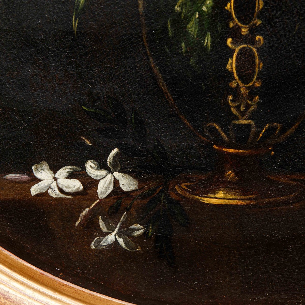 Scuola Napoletana del XVII secolo, Natura morta con vaso di fiori-photo-4