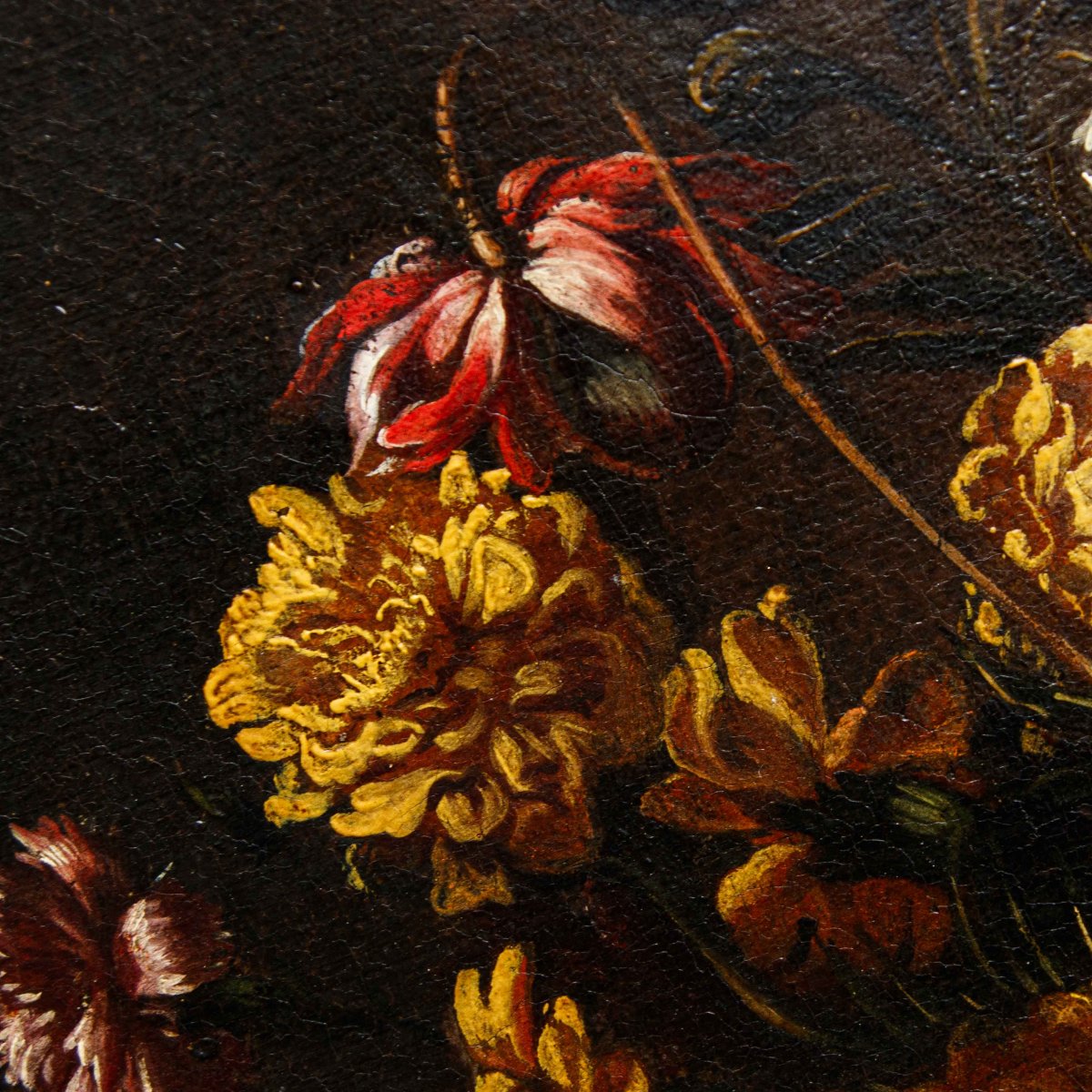 Scuola Napoletana del XVII secolo, Natura morta con vaso di fiori-photo-6