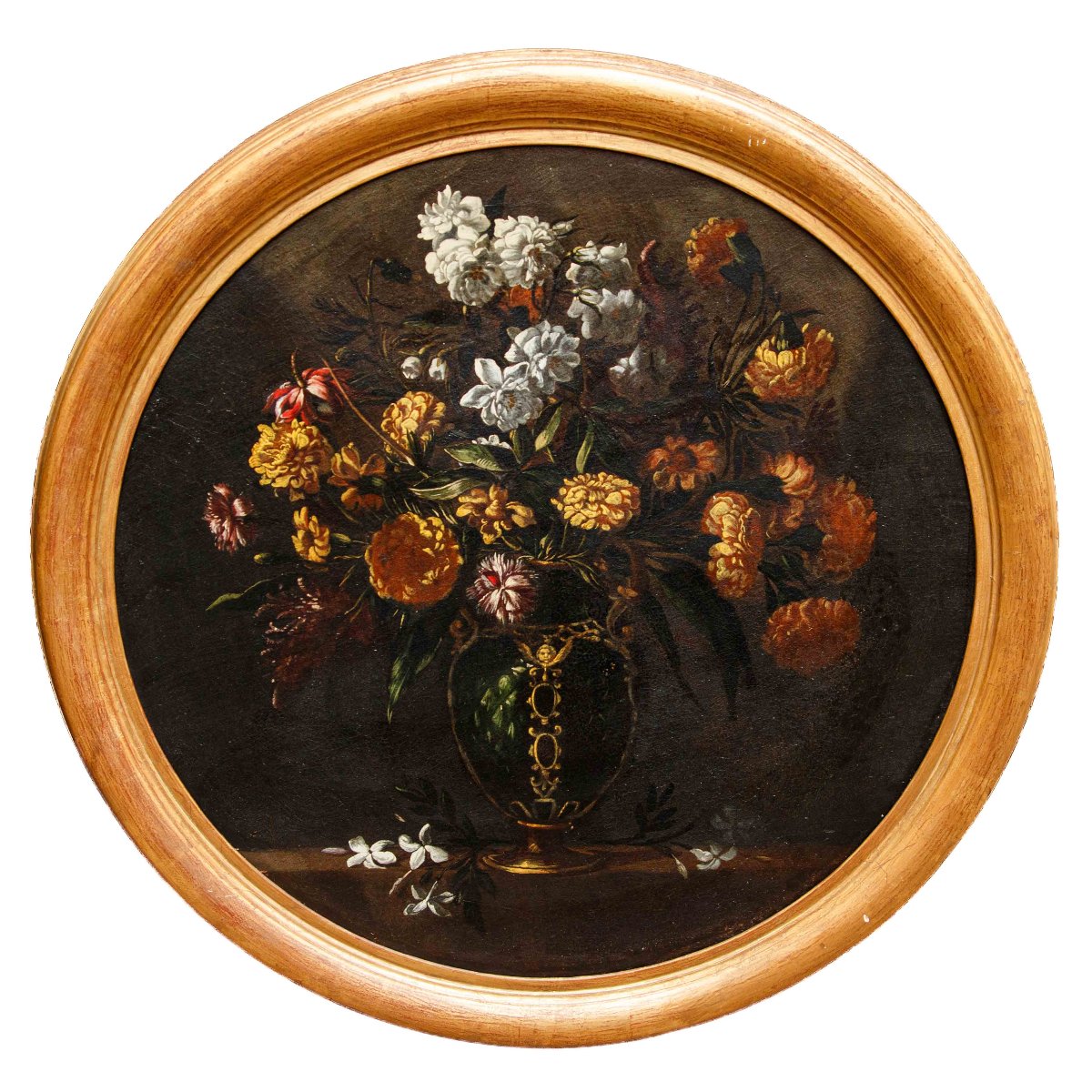 Scuola Napoletana del XVII secolo, Natura morta con vaso di fiori