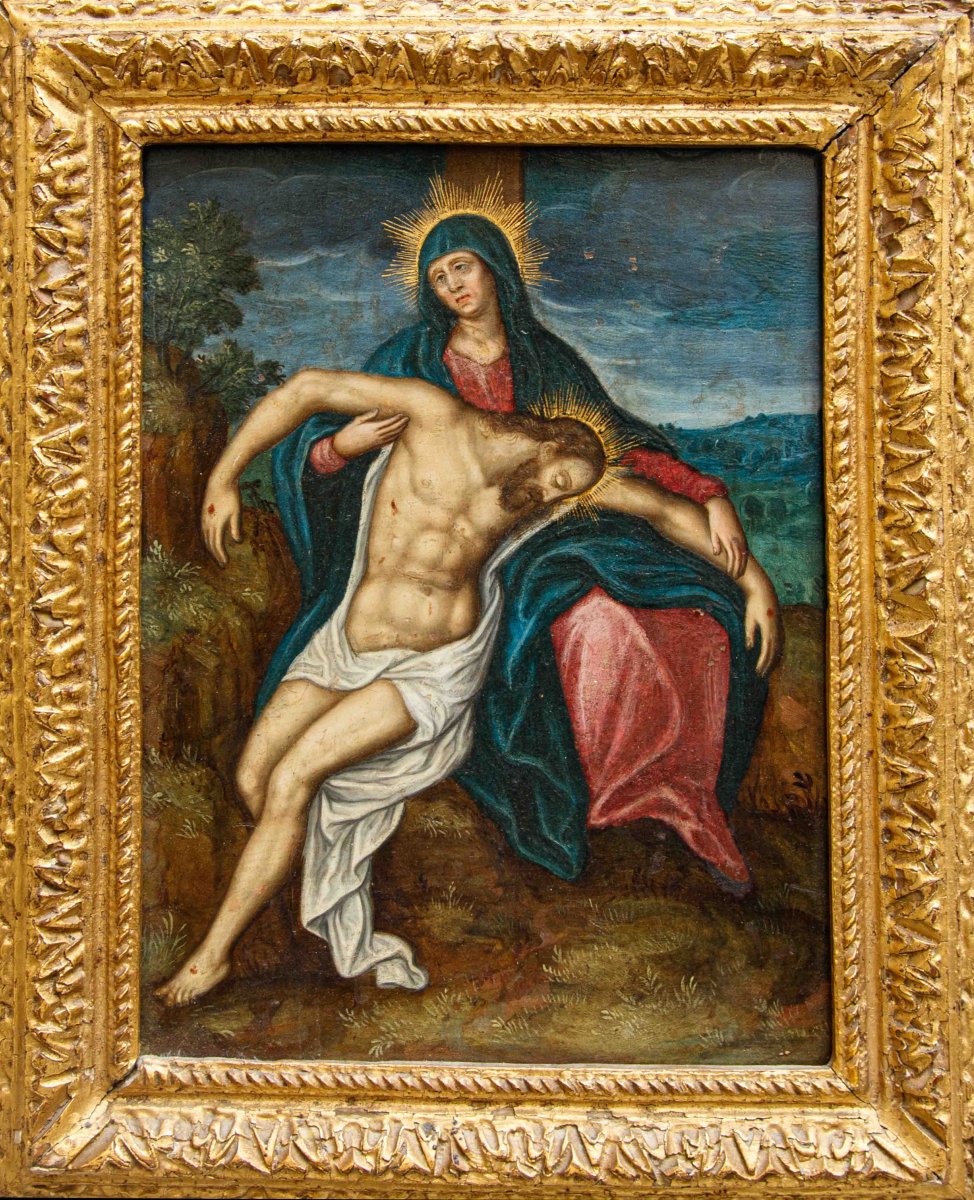 Pittore fiammingo attivo in Italia nel XVII secolo, Pietà e Orazione nell'orto-photo-4