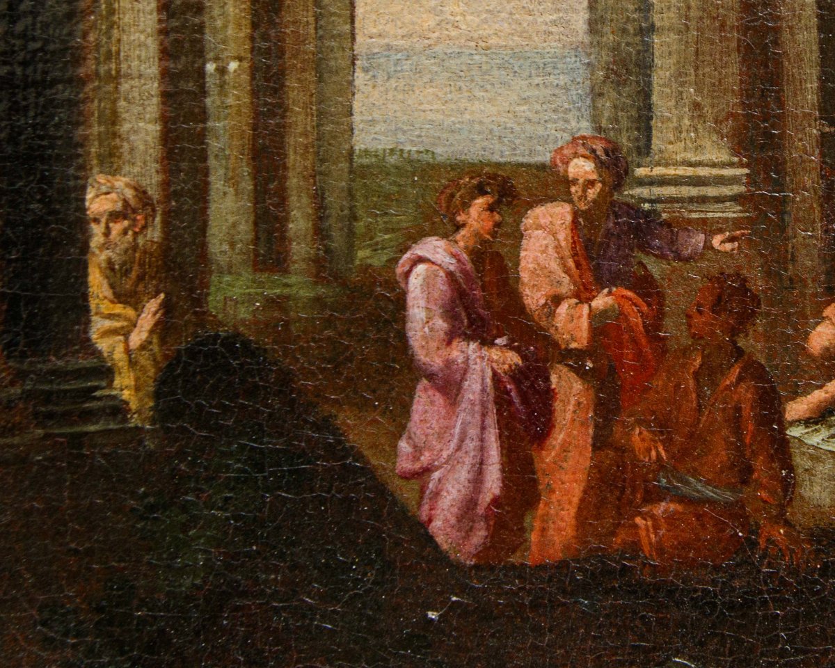 Alberto Carlieri (Roma, 1672 - 1720 ca.), Capricci con figure-photo-7