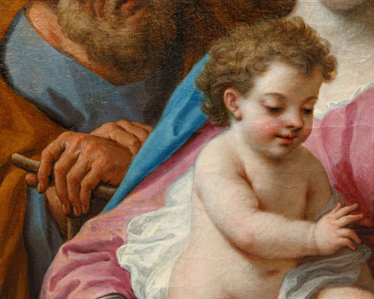 Paolo De Matteis (Piano Vetrale, 1662 – Napoli, 1728), Sacra Famiglia con San Giovannino-photo-8