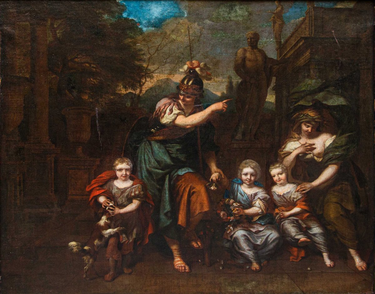 Barend Graat (Amsterdam, 1628 – 1708), L’educazione di tre bambini da parte di Minerva e Cerere-photo-2