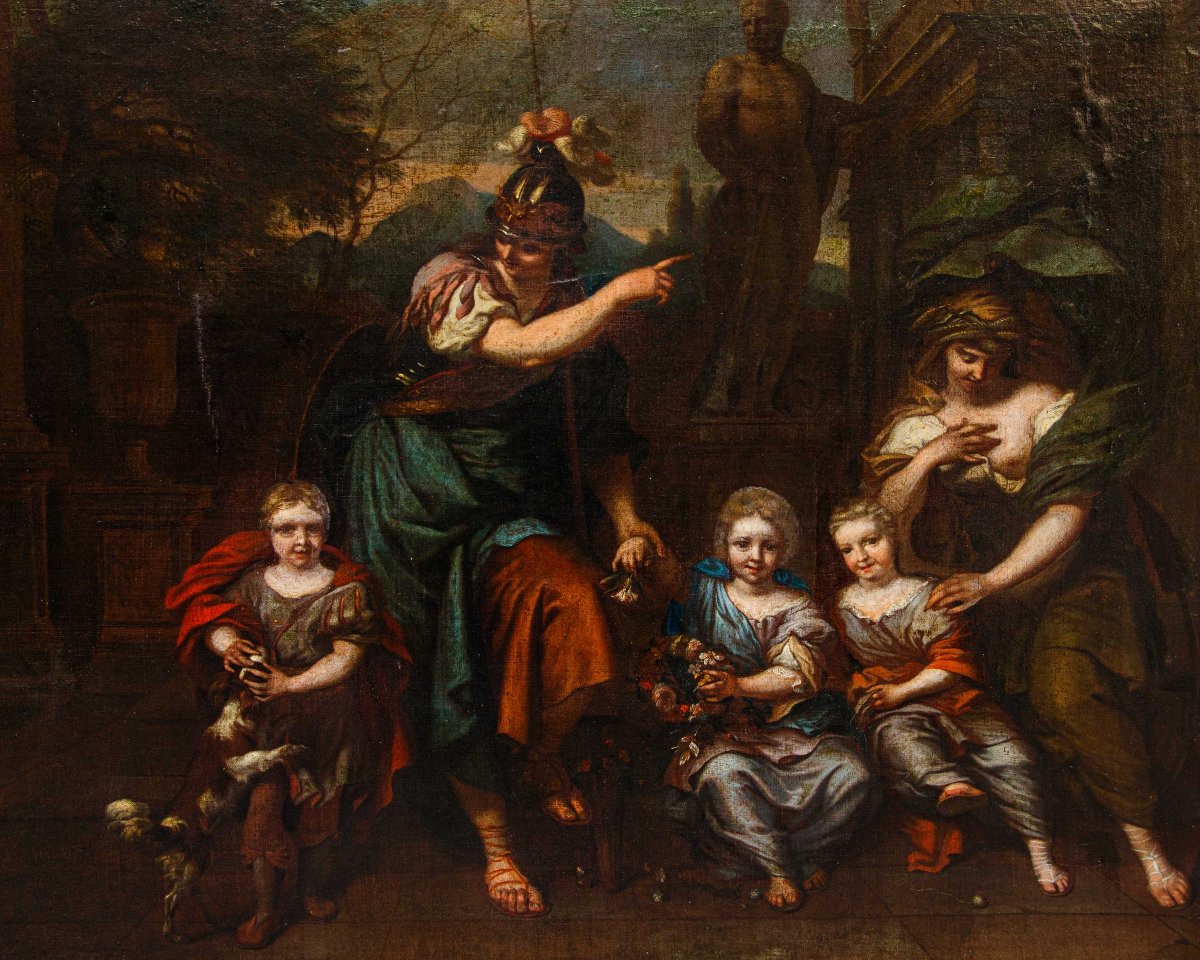Barend Graat (Amsterdam, 1628 – 1708), L’educazione di tre bambini da parte di Minerva e Cerere-photo-4