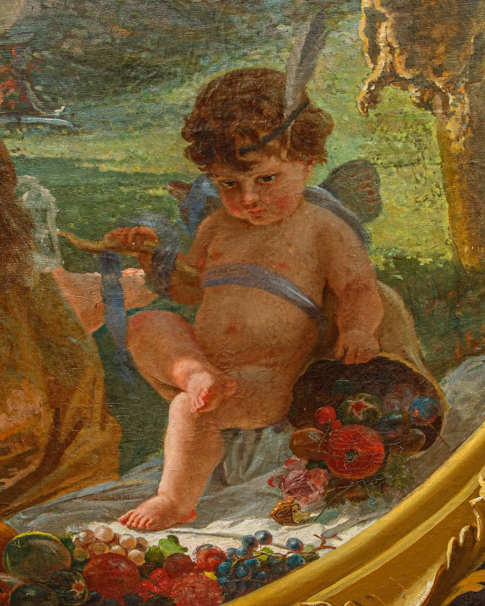 Fine del XIX secolo, Scuola francese, Allegoria del progresso-photo-4