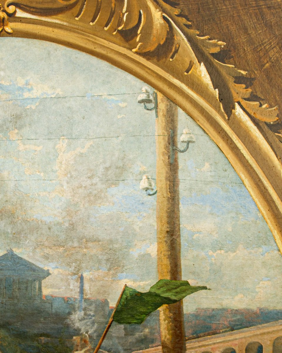 Fine del XIX secolo, Scuola francese, Allegoria del progresso-photo-3