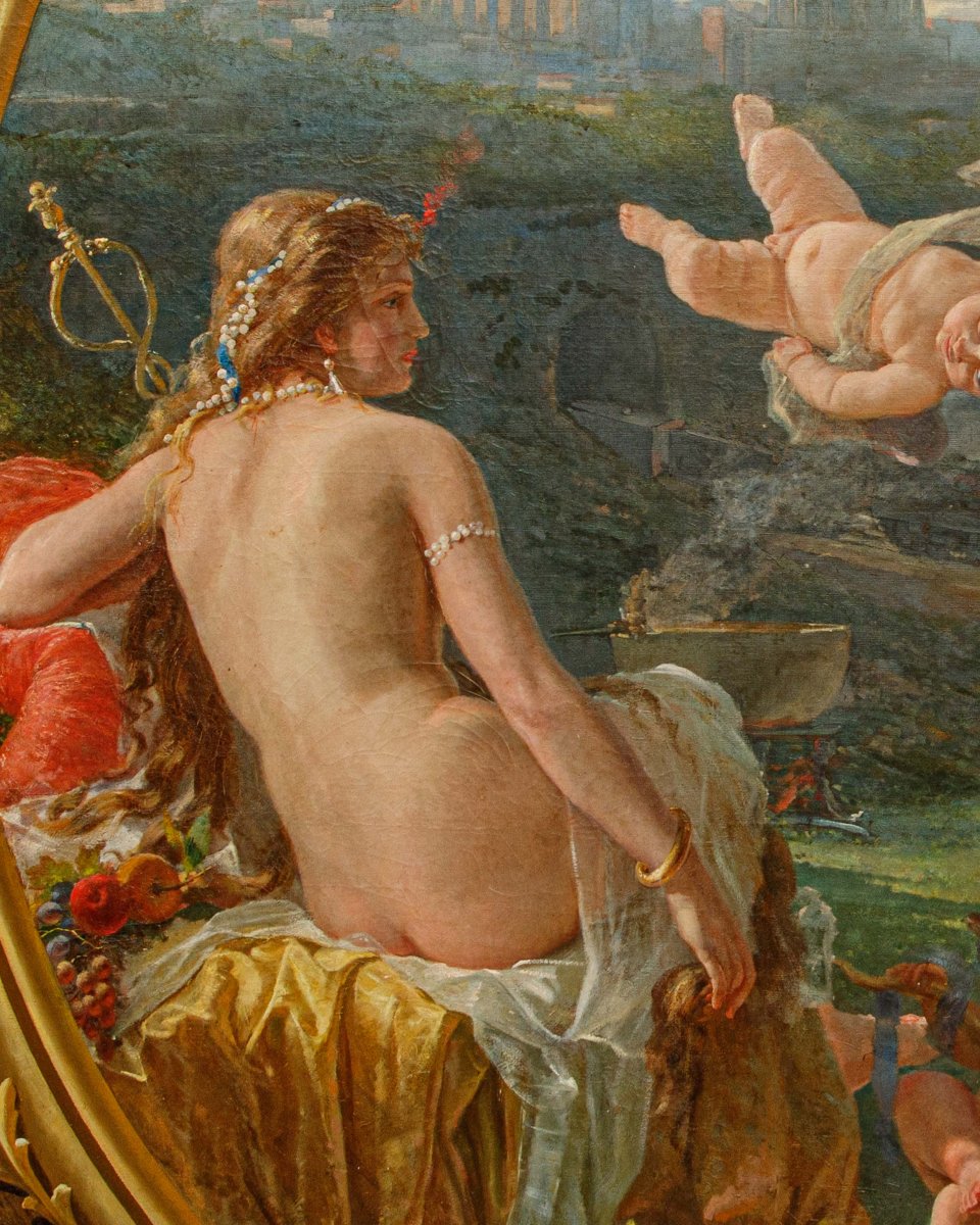 Fine del XIX secolo, Scuola francese, Allegoria del progresso-photo-5