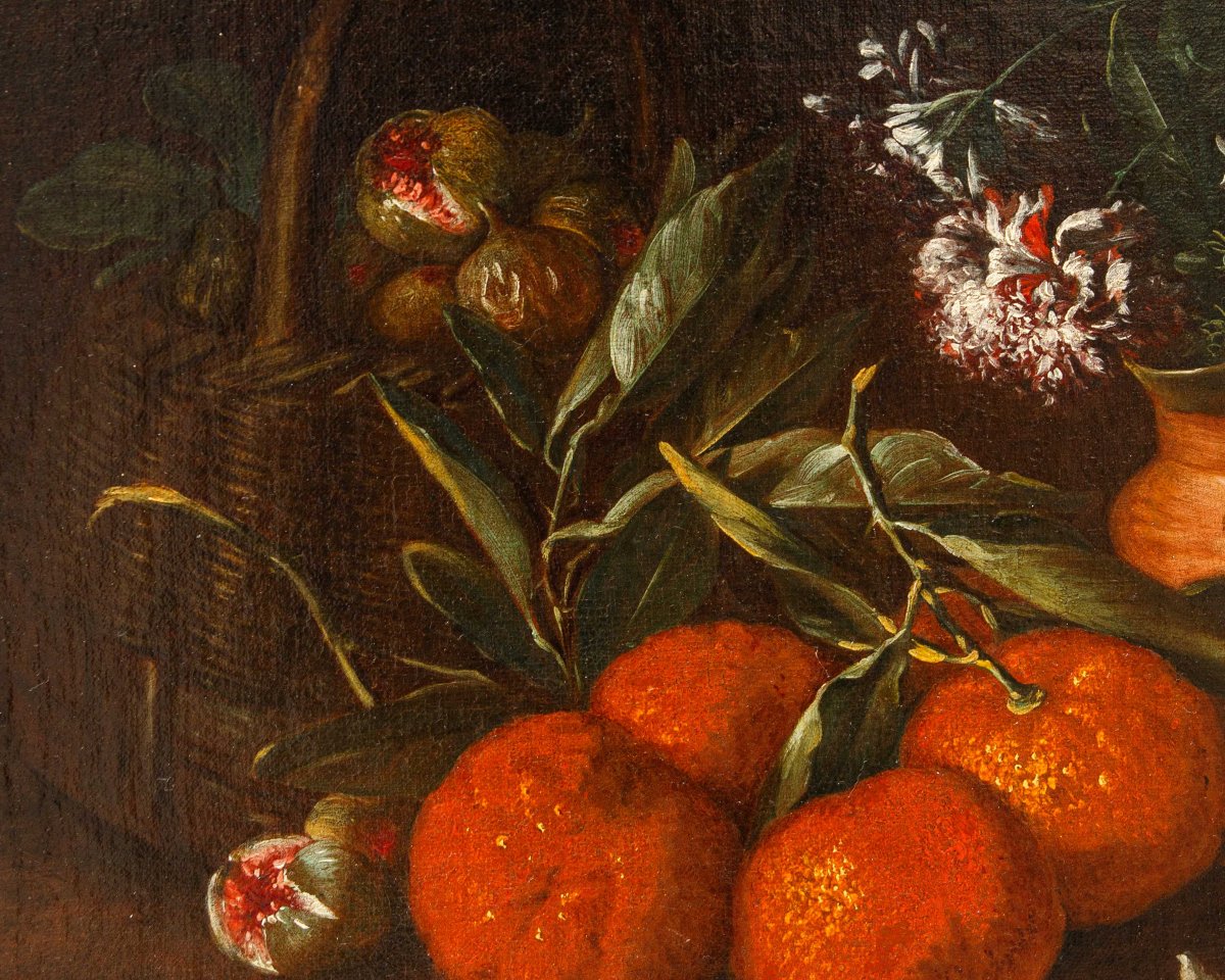 Tommaso Realfonzo, detto Masillo (1677 – 1743) Nature morte di frutta e fiori all’aperto-photo-8