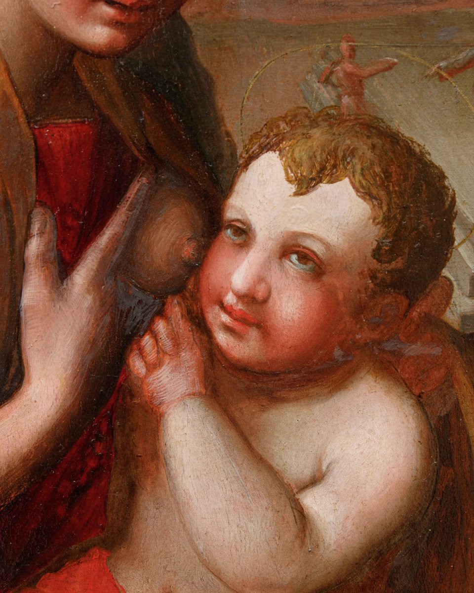 Scuola toscana, XVI secolo, Madonna con Bambino-photo-1