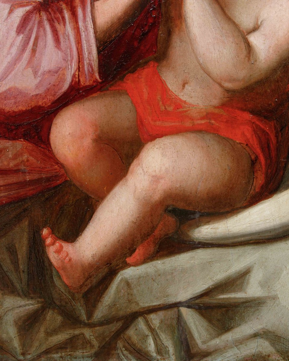 Scuola toscana, XVI secolo, Madonna con Bambino-photo-7