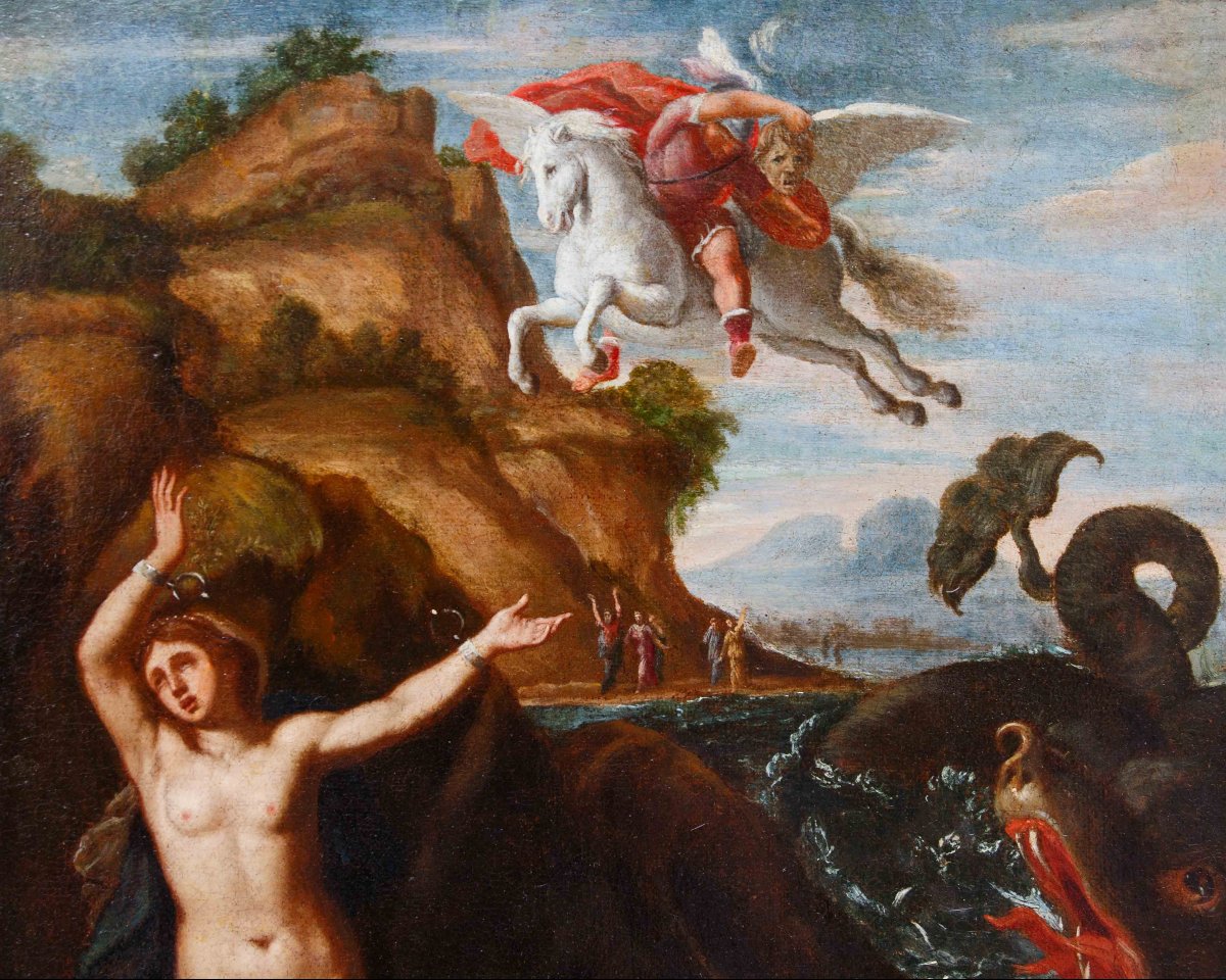 Bottega di Domenico Zampieri detto Domenichino (1581 – 1641),Perseo libera Andromeda-photo-2