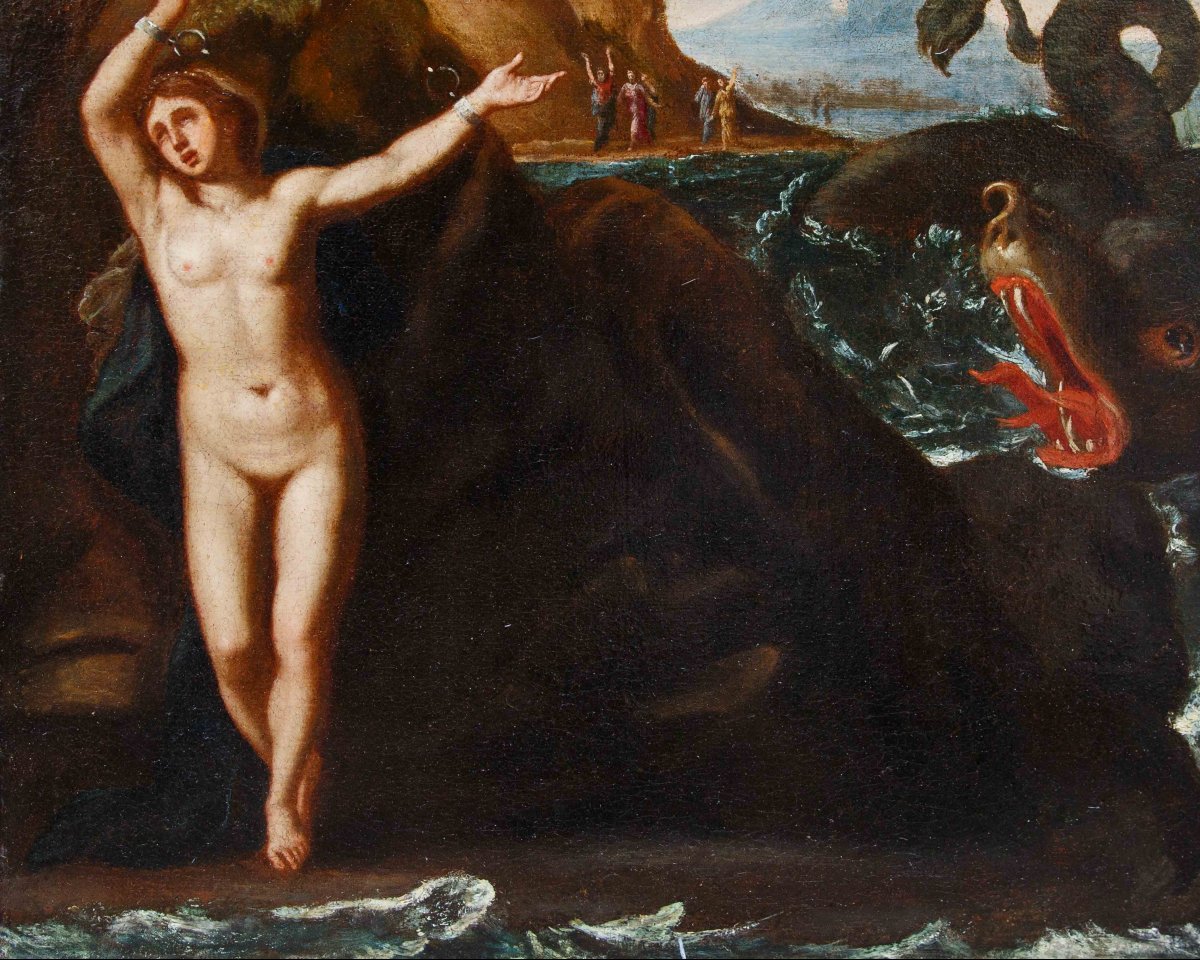 Bottega di Domenico Zampieri detto Domenichino (1581 – 1641),Perseo libera Andromeda-photo-3
