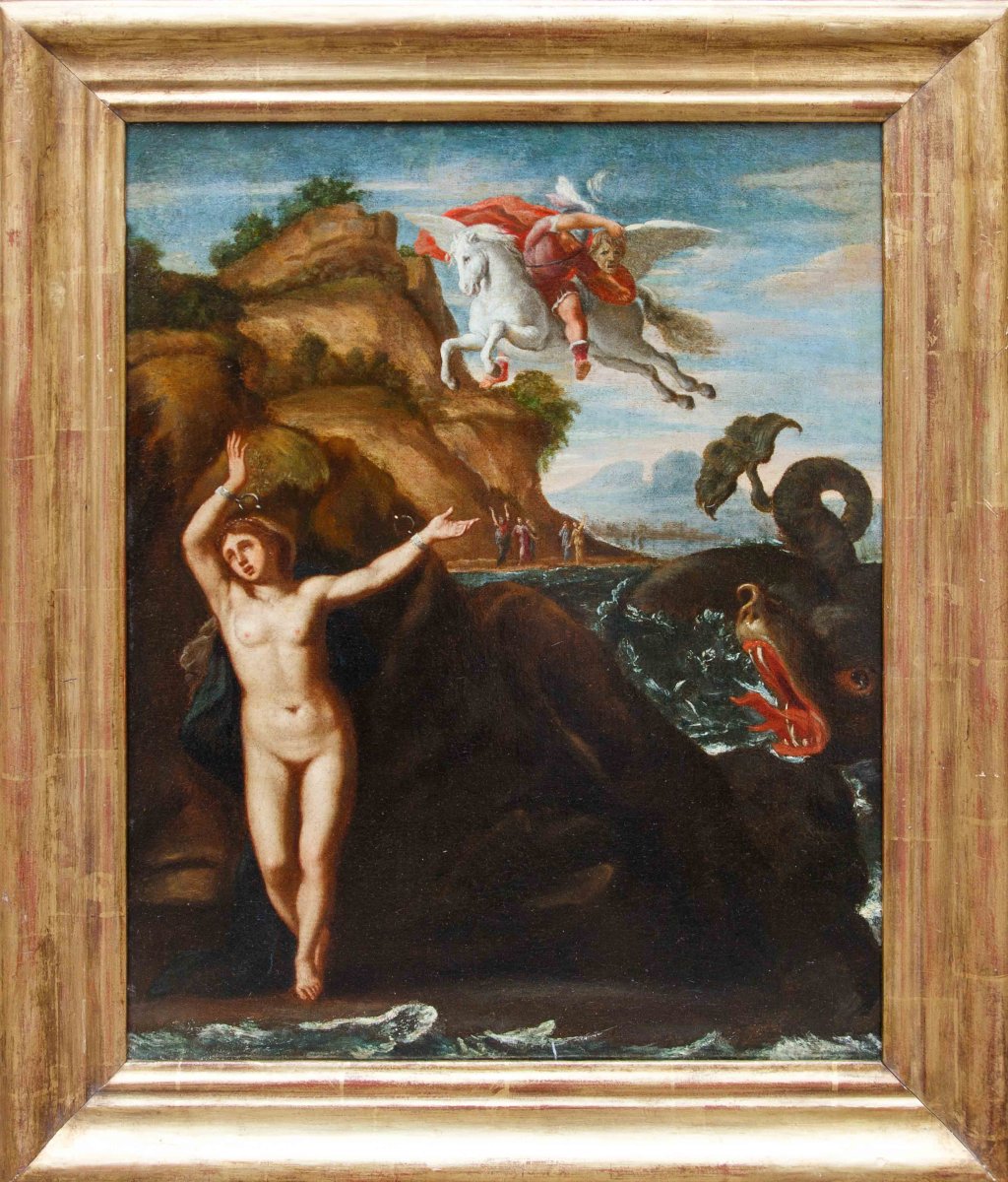 Bottega di Domenico Zampieri detto Domenichino (1581 – 1641),Perseo libera Andromeda