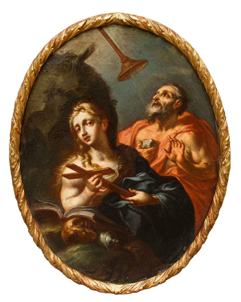 Scuola lombarda del XVII secolo, Maria Maddalena e San Girolamo