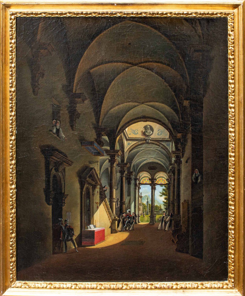 Intérieur De l'église, Cercle De Giovanni Migliara (1785 -  1837)