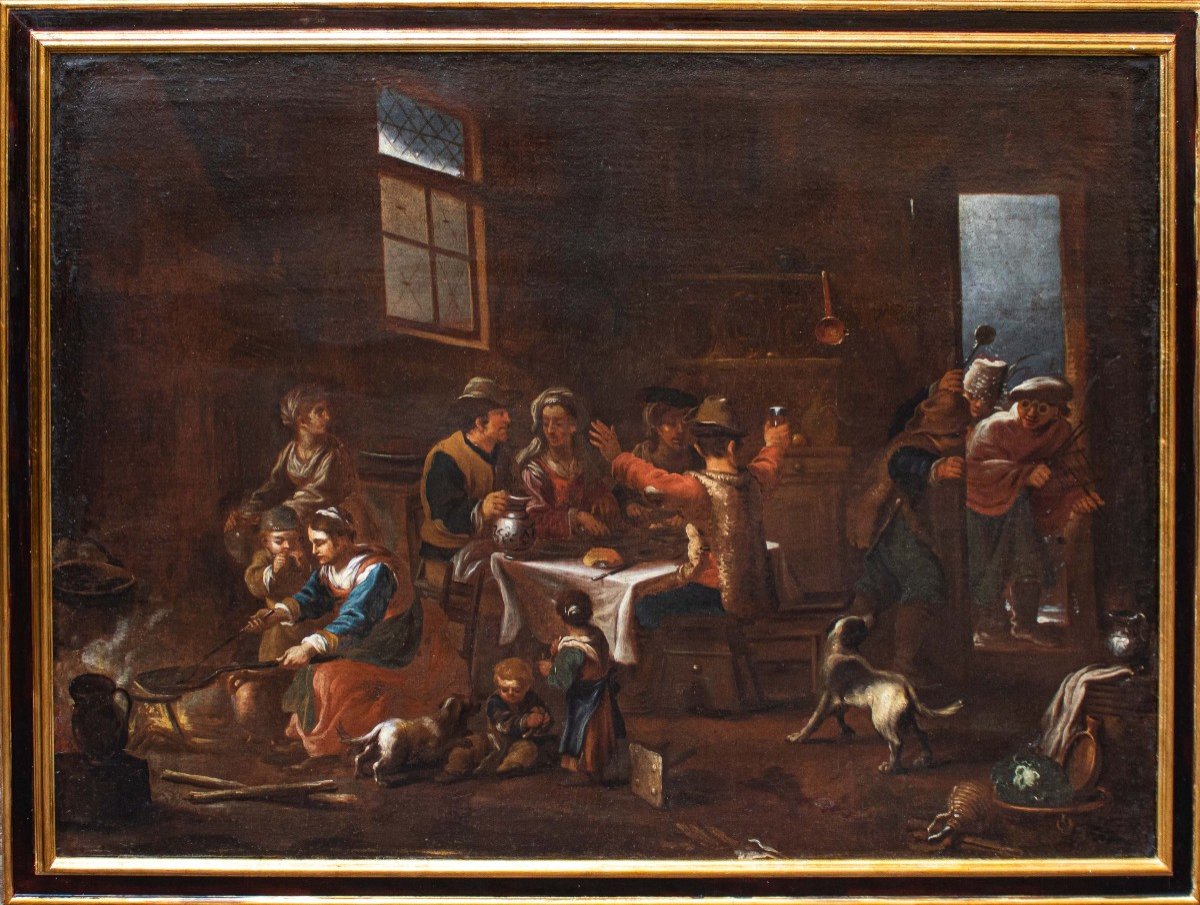 Attr. A Dirk Helmbreker (haarlem, 1633 - Rome, 1699), Scène D’intérieur