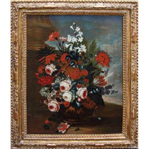 Karel Van Vogelaer, detto Carlo dei fiori (1653 - 1695), Vaso di fiori