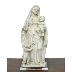 Scuola ligure, XVIII secolo, Madonna con bambino e S. Giovannino