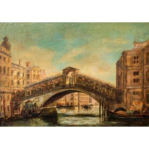 Veduta con il Ponte di Rialto