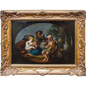 Paolo Monaldi (Roma, 1710 - dopo il 1779), attr., Scena di genere