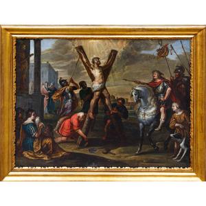 Vincent Malò (Cambrai 1602/06-Roma 1644), La crocifissione di S. Andrea