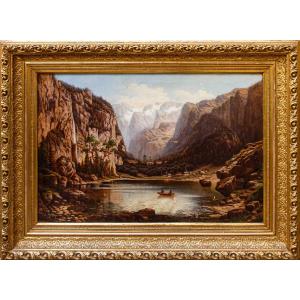 Johann Jungblut (1860 - 1912), Lago nelle Alpi