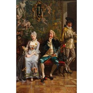 Scena con personaggi in costume settecentesco