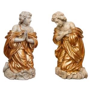 Fine del XVII secolo, Coppia di angeli inginocchiati