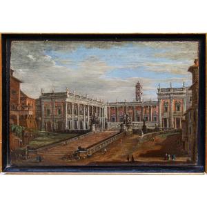 Salvatore Colonnelli Sciarra (Roma,  prima metà del XVIII secolo),Vista del Campidoglio