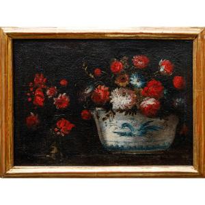 Scuola lombarda del XVII secolo, Natura morta con vaso di fiori