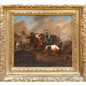 Bottega di Jan van Huchtenburgh (Haarlem, 1647 – Amsterdam, 1733), Battaglia contro i Turchi