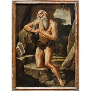 Scuola dell’Italia centrale, XVII secolo, Sant’Onofrio penitente