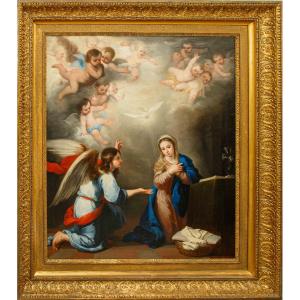 Bottega di Bartolomé Esteban Murillo (Siviglia, 1617 - 1682), Annunciazione
