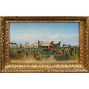 Gaetano Fasanotti (Milano, 1831 – 1882), Il ritorno dalla pesca