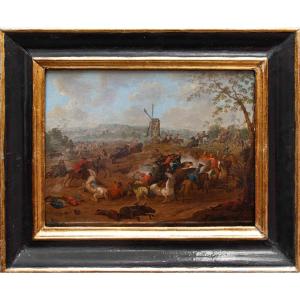 Karel Breydel, detto il Cavaliere di Anversa, Scena di battaglia con cavalieri