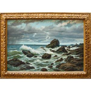 Francesco Bosso (Vercelli, 1864 -  Torino, 1933), Mareggiata